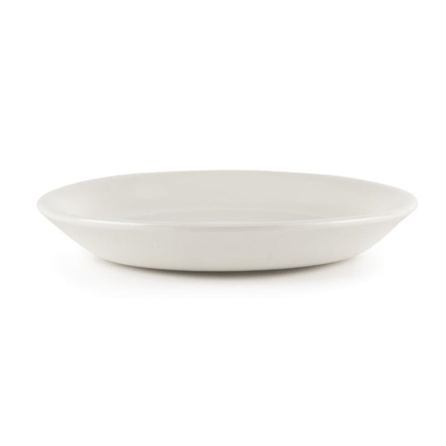 Churchill Plain Whiteware Small Saucers 140mm (Pack of 24) - W887 Churchill Super Vitrified Churchill   