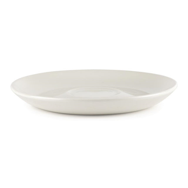 Churchill Plain Whiteware Large Saucers 165mm (Pack of 24) - W888 Churchill Super Vitrified Churchill   