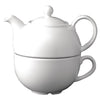 Churchill Plain Whiteware Teapots 370ml (Pack of 4) - W905 Churchill Super Vitrified Churchill   