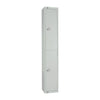 Elite Double Door Electronic Combination Locker with Sloping Top Grey - W930-ELS Steel Lockers 300mm Deep Elite Lockers   