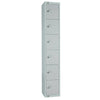 Elite Six Door Camlock Locker Grey - W933-C Steel Lockers 300mm Deep Elite Lockers   
