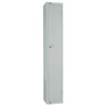 Elite Single Door Camlock Locker with Sloping Top Grey - W959-CS Steel Lockers 450mm Deep Elite Lockers   
