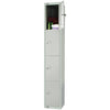 Elite Four Door Electronic Combination Locker with Sloping Top Grey - W962-ELS Steel Lockers 450mm Deep Elite Lockers   