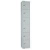 Elite Six Door Electronic Combination Locker with Sloping Top Grey - W963-ELS Steel Lockers 450mm Deep Elite Lockers   