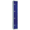Elite Four Door Electronic Combination Locker with Sloping Top Blue - W977-ELS Steel Lockers 450mm Deep Elite Lockers   
