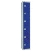 Elite Six Door Manual Combination Locker Locker Blue with Sloping Top - W978-CLS Steel Lockers 450mm Deep Elite Lockers   