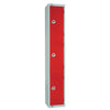 Elite Three Door Electronic Combination Locker Red - W981-EL Steel Lockers 450mm Deep Elite Lockers   