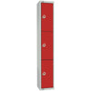 Elite Four Door Electronic Combination Locker with Sloping Top Red - W982-ELS Steel Lockers 450mm Deep Elite Lockers   
