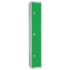 Elite Three Door Manual Combination Locker Locker Green - W986-CL Steel Lockers 450mm Deep Elite Lockers   