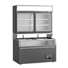 Prodis Supermarket 2 Door Wall Freezer With Under Freezer | WXPD1500 Display Chest Freezers Prodis