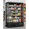 Prodis Panoramic Frameless Glass Door Multideck Black | XMD1250-MK2-K Refrigerated Merchandisers Prodis
