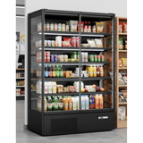 Prodis Panoramic Frameless Glass Door Multideck Black | XMD1250-MK2-K Refrigerated Merchandisers Prodis