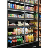 Prodis Panoramic Frameless Glass Door Multideck Black | XMD1250-MK2-K Refrigerated Merchandisers Prodis