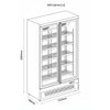 Prodis Heavy Duty Low Energy Double Door Display Freezer | XPD1250-N-MK2