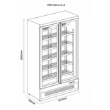 Prodis Heavy Duty Low Energy Double Door Display Freezer | XPD1250-N-MK2