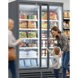 Prodis Heavy Duty Low Energy Double Door Display Freezer | XPD1250-N-MK2