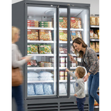 Prodis Heavy Duty Low Energy Double Door Display Freezer | XPD1250-N-MK2
