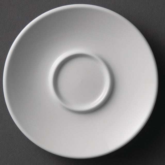 Olympia Whiteware Espresso Saucers 120mm (Pack of 12) - Y112 Olympia Crockery Olympia   