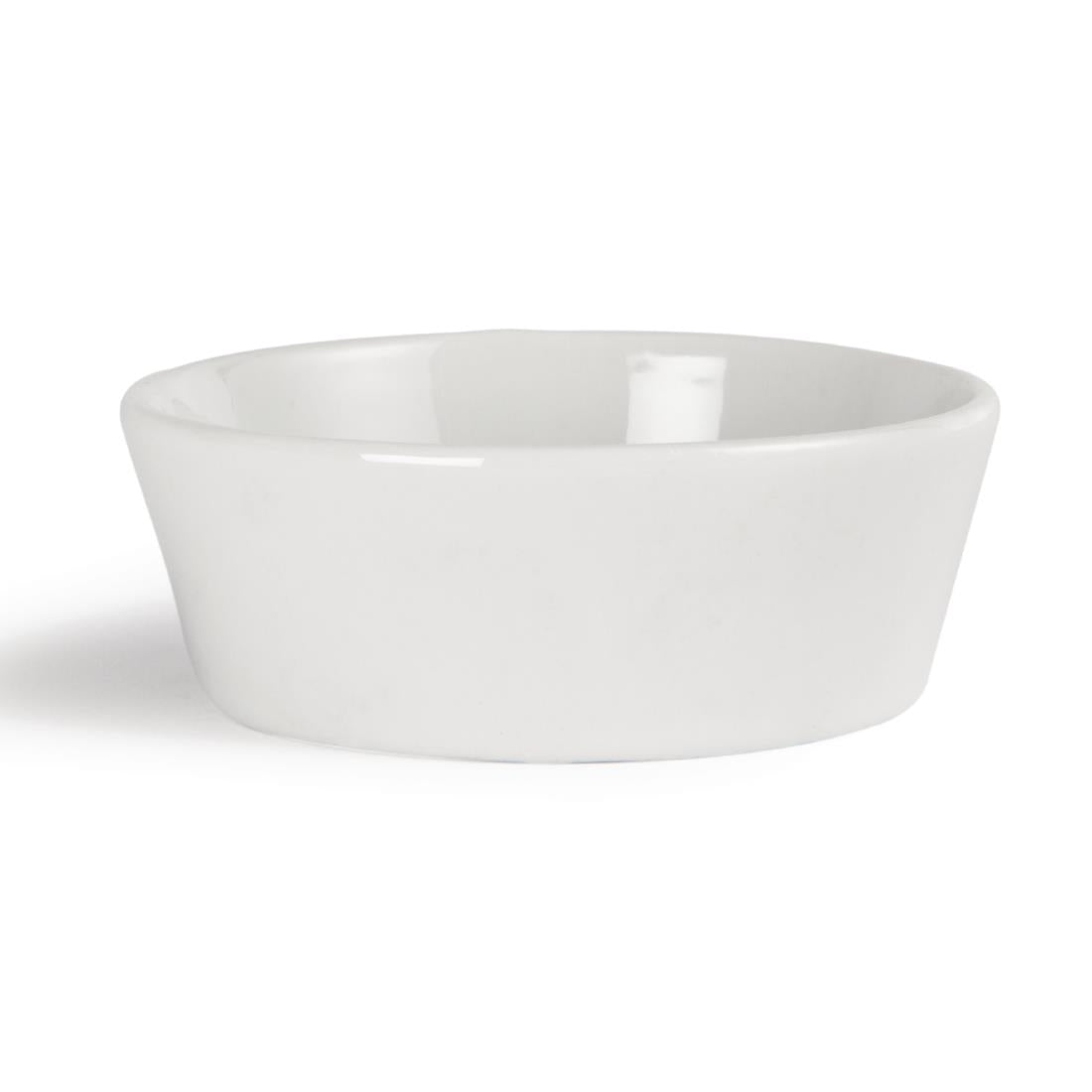 Olympia Whiteware Miniature Circle Dishes 75mm (Pack of 12) - Y135 Olympia Crockery Olympia   