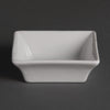 Olympia Whiteware Miniature Square Dishes 75mm (Pack of 12) - Y136 Olympia Crockery Olympia   