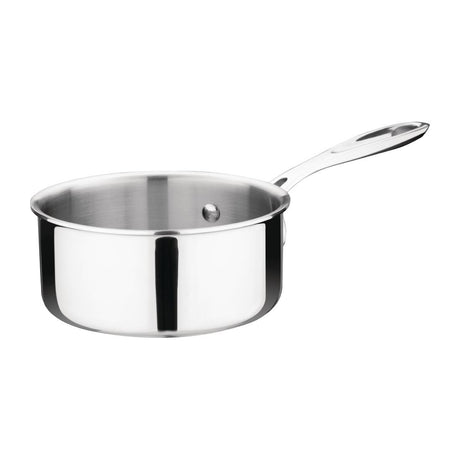 Vogue Stainless Steel & Aluminium Tri-Wall Saucepan 14cm - Y244  Vogue   
