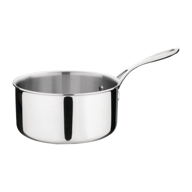 Vogue Stainless Steel & Aluminium Tri-Wall Saucepan 20cm - Y246  Vogue   