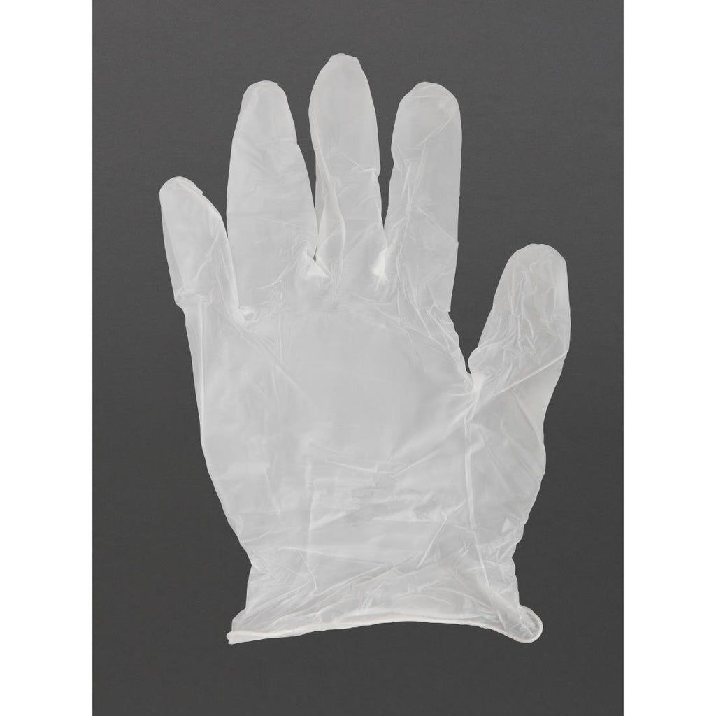 Vogue Powder-Free Vinyl Gloves Clear Extra Large (Pack of 100) - Y247-XL  Hygiplas   