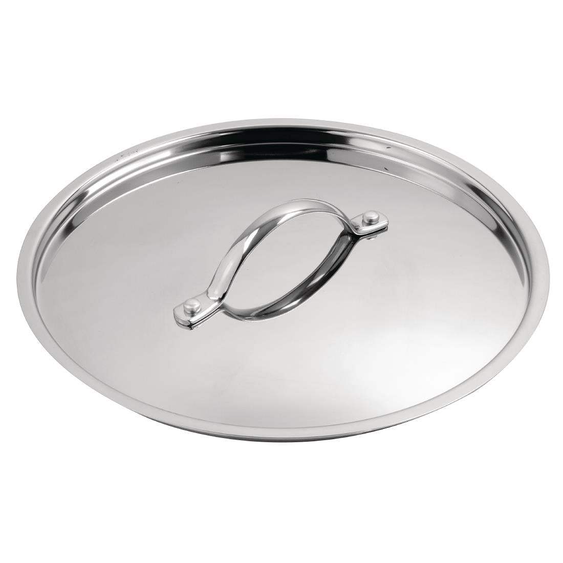 Vogue Stainless Steel & Aluminium Tri-Wall Stew Pan Lid 24cm - Y425 Casserole & Stew Pans Vogue