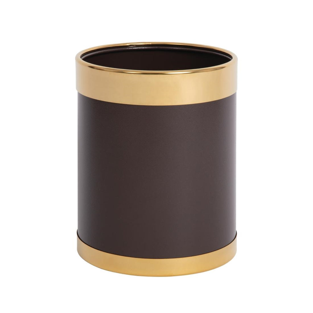 Bolero Waste Paper Bin with Gold Rim - Y804  Bolero   