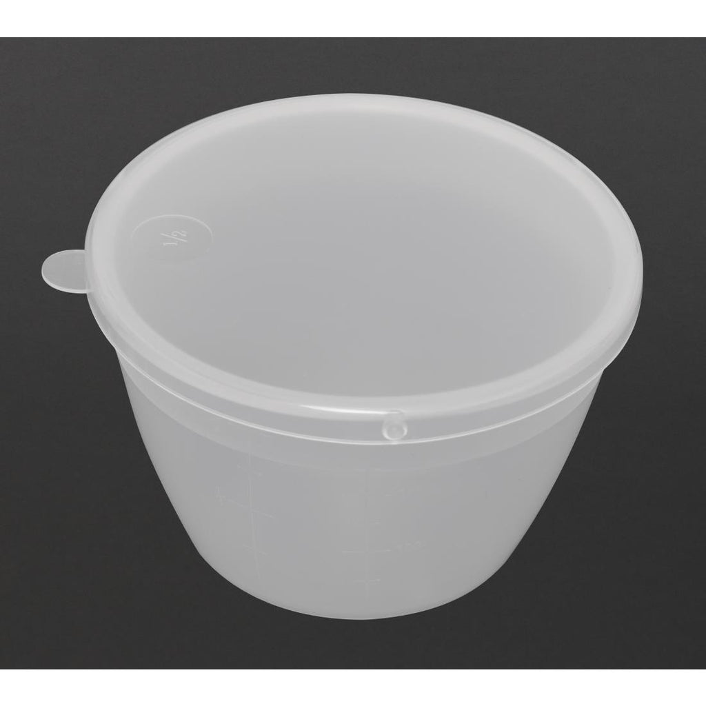Kitchen Craft Polypropylene Pudding Basins 290ml (Pack of 12) - Y838  Kitchen Craft   