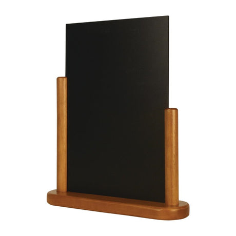 Securit Half Frame Table Top Blackboard 320 x 270mm Teak - Y870  Securit   