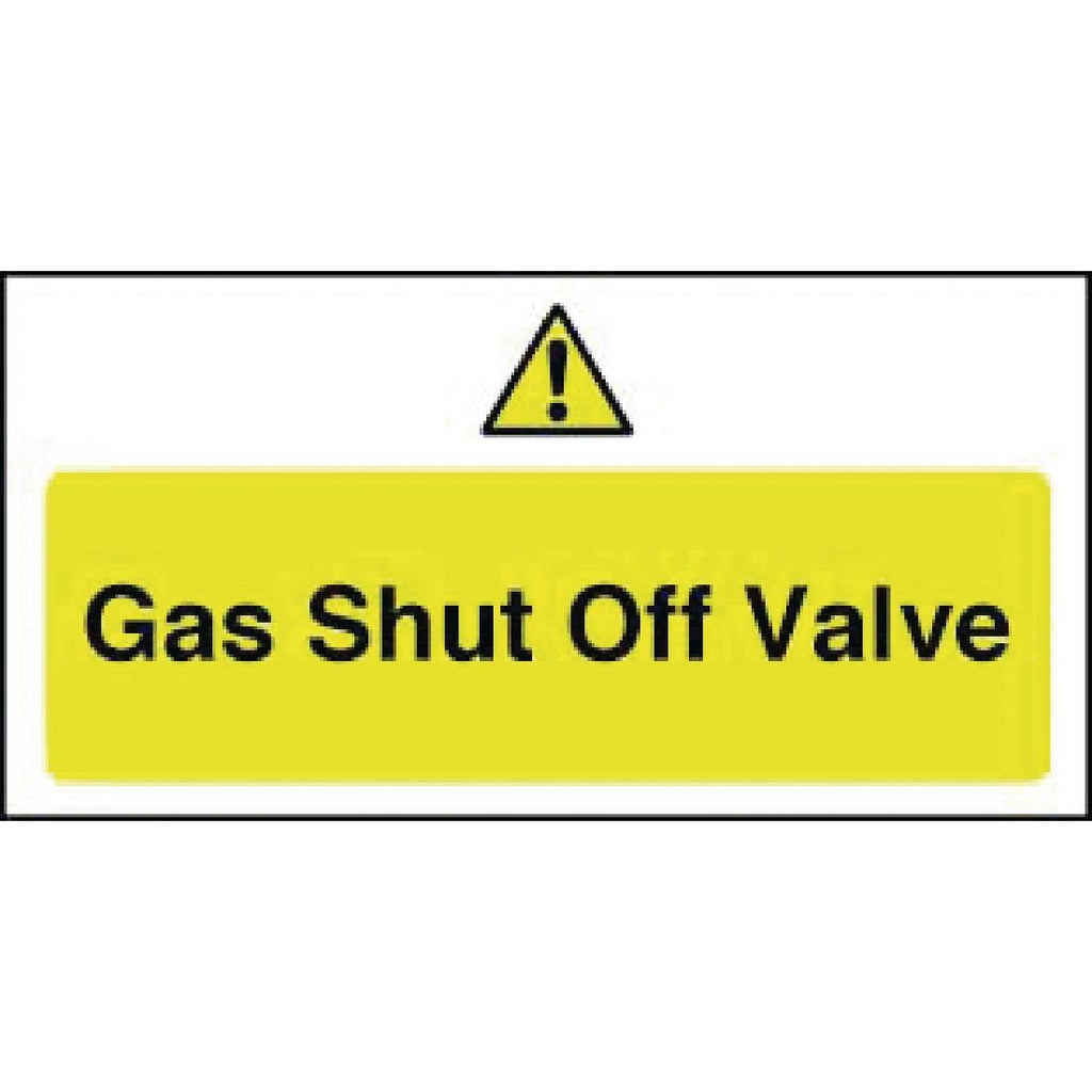 Gas Shut Off Valve Sign - Y913  Vogue   