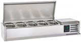 Sterling Pro Cobus Topping Well Stainless Steel Lid 5 x GN1/4 - SPT1200-330-SS VRX Topping Units Sterling Pro   
