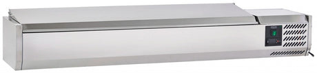 Sterling Pro Cobus Topping Well Stainless Steel Lid 7 x GN1/4 - SPT1600-330-SS VRX Topping Units Sterling Pro   