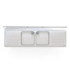 Empire Commercial Stainless Steel Double Bowl Sink – Double Drainer 1800mm Wide | 1800-600 Double Bowl Sinks Empire