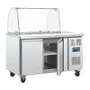 Polar U-Series Double Door Refrigerated Gastronorm Saladette Counter - CT393 Saladette Counters Polar   