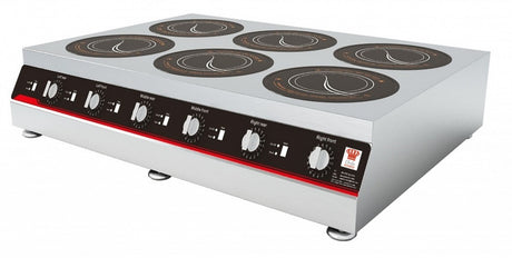 Chefsrange 6 Ring Induction Hob Counter Top 6 x 3KW - GXIH6-3 Induction Hobs Chefsrange   