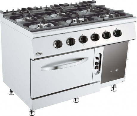 Combisteel 6 Gas Burner Oven Range Stove - 7178.0420 4 & 6 Burner Ovens Combisteel   