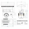 Combisteel Mobile Ice Cream Gelato Display Cart Carrettino 6 - 7295.0065 Ice Cream Display Freezers Combisteel   