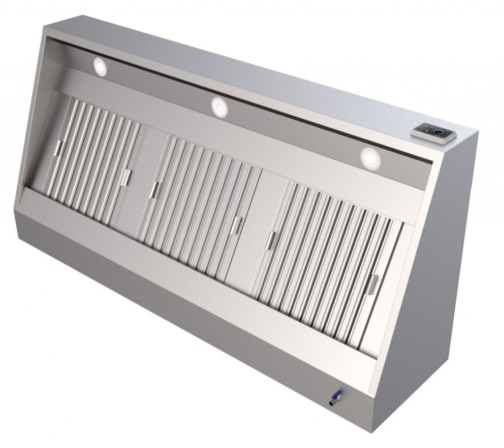 Combisteel 1100mm Deep Extraction Hood 1600mm Wide With Motor, Filters & LED Lights -  7333.1110