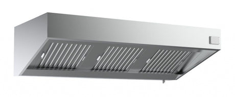 Combisteel 1100mm Deep Extraction Hood 2400mm Wide With Motor, Filters & LED Lights *Transport On Request* - 7333.1120 Kitchen Canopies & Cooker Hoods Combisteel