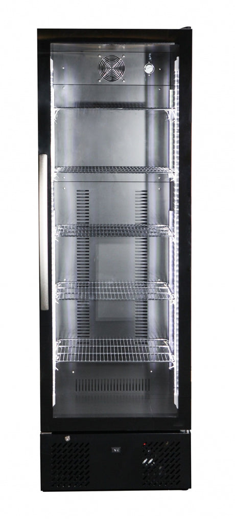 Combisteel Single Glass Door Upright Display Cooler Fridge BDK-293 - 7455.1347 Upright Single Glass Door Chillers Combisteel   