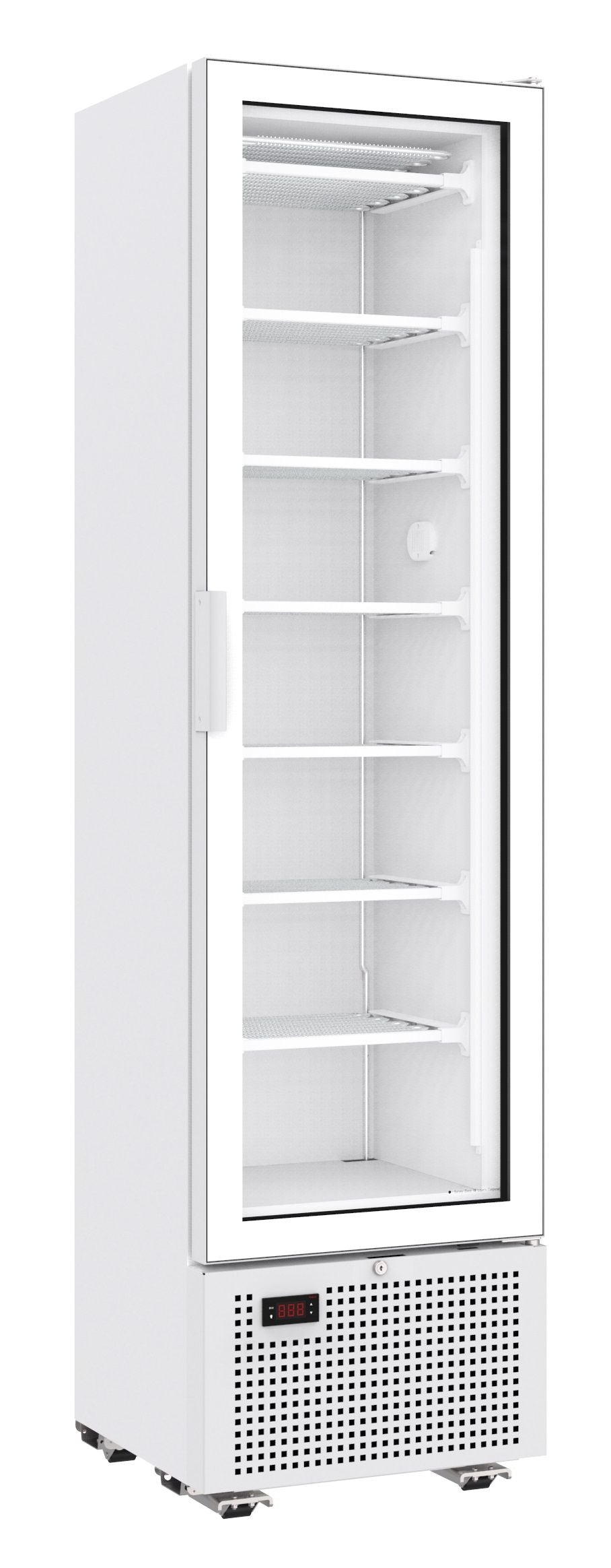 Combisteel Single Glass Door Display Freezer 221 Litre White - 7464.0050 Upright Glass Door Freezers Combisteel   