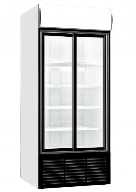 Combisteel Double Sliding Glass Door Fridge Merchandiser BEZ-750 GD 750Ltr - 7464.0045