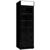 Combisteel Single Hinged Glass Door Fridge Merchandiser Black - 7464.0090 Upright Single Glass Door Chillers Combisteel   