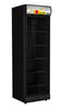 Combisteel Single Hinged Glass Door Fridge Merchandiser Black Left Hand - 7464.0093 Upright Single Glass Door Chillers Combisteel   