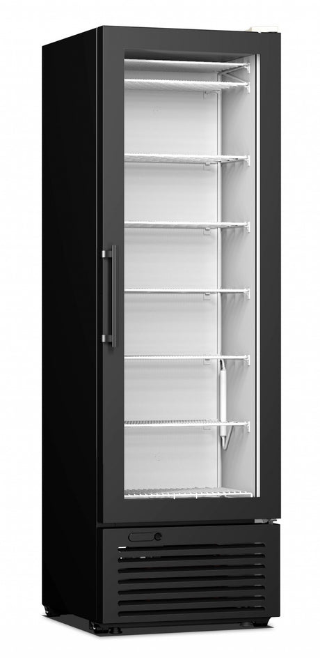 Combisteel Glass Door Storage Display Freezer 300 Litre Ice Cream Suitable - 7472.0210 Ice Cream Display Freezers Combisteel   