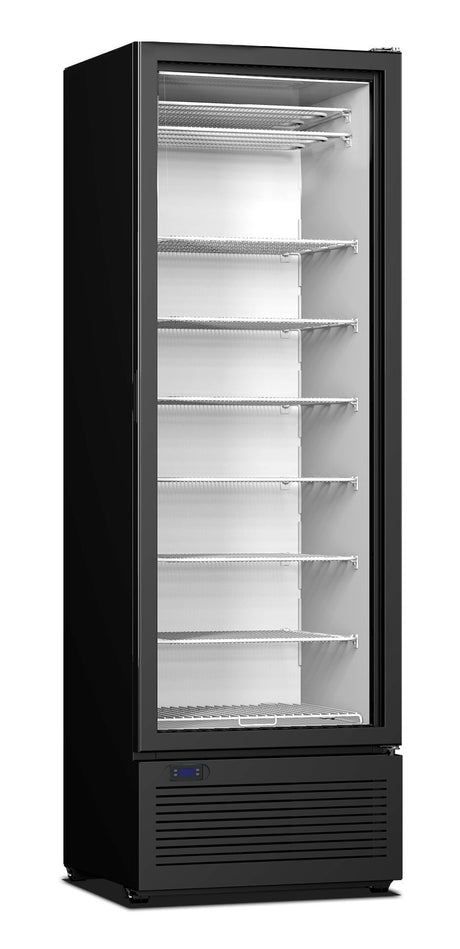 Combisteel Glass Door Storage Display Freezer 400 Litre Ice Cream Suitable - 7472.0215 Ice Cream Display Freezers Combisteel   