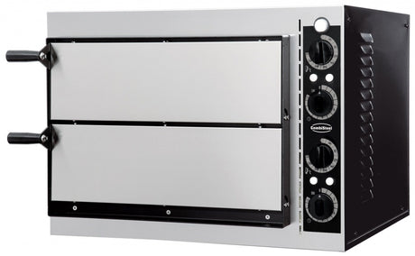 Combisteel Electric Twin Deck Pizza Oven 2 x 12 Inch - 7485.0005 Twin Deck Pizza Ovens Combisteel   