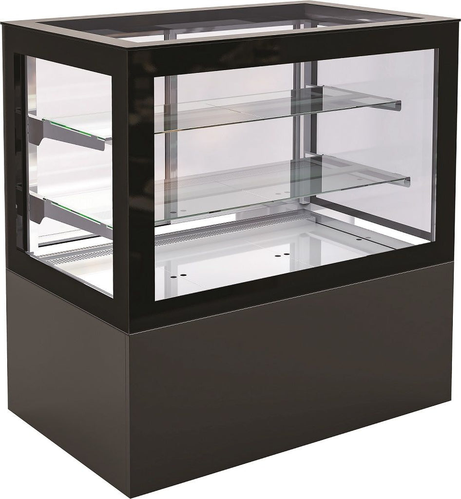 Combisteel Deli Patisserie Flat Glass Display Fridge 450 Ltr - 7489.5460 Refrigerated Floor Standing Display Combisteel   
